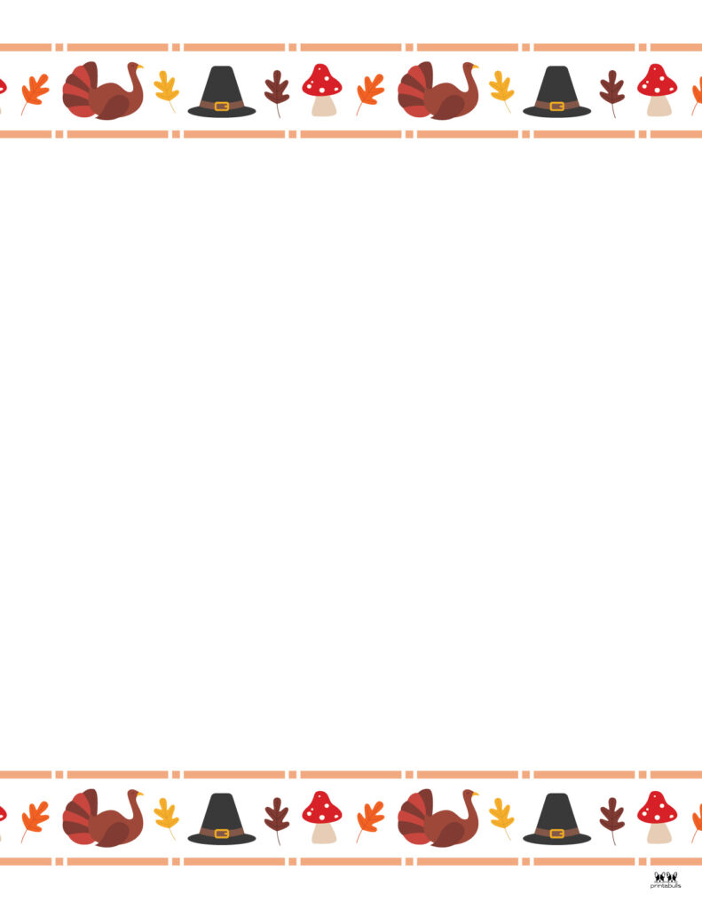 thanksgiving borders & frames - 41 free pages | printabulls